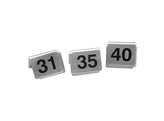 NUMEROS DE TABLES INOX