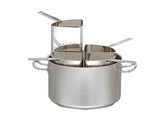 PASTAKOOKPAN RVS MET 4 INZETTEN