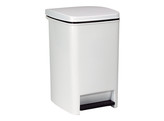 POUBELLE PLASTIQUE BLANCHE 20L AVEC SEAU INT. H39X27X32CM