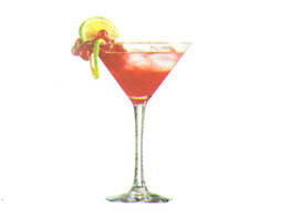 Cabernet cocktail coupe