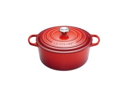 BRAADPAN ROND KERSENROOD DIA 26CM
