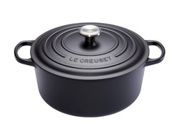 BRAADPAN ROND MAT ZWART