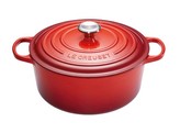 COCOTTE RONDE CERISE DIA 22CM