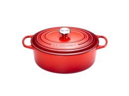BRAADPAN OVAAL CERISE 35CM