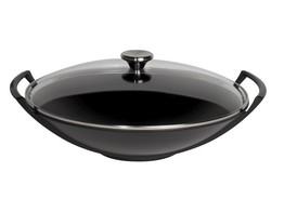 WOK / DEKSEL ZWART DIA 36CM