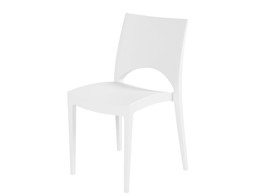 Chaise empilable Goldjune blanche