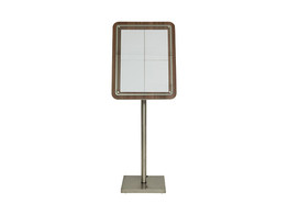 MENUDISPLAY GLASS STAR  H74CM 4A4 / ZONDER VOET