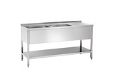 Spoelbak inox 2 bakken links 1800x700x900 mm h INOX 304  AISA 18/10    food safe