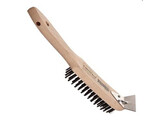BROSSE A FIL METTALIQUE AVEC RACLOIR 28CM