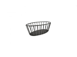 CESTA DRAADMAND ZWART 21X11XH7CM