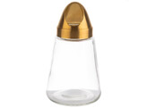 SNACKDISPENSER GLASS / GOLD H15.5XDIA8.5CM