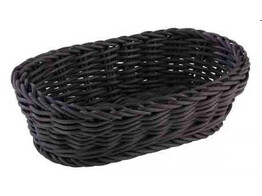 BROODMANDJE OVAAL 19X12XH6CM BLACK POLYPROP