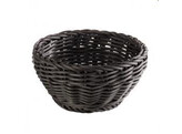 BROODMANDJE ROND DIA 20XH8CM BLACK POLYPROP