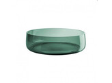 AJANA BOWL GREEN GLASS DIA 30 X H 8CM