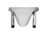 FRIETTRECHTER DUBBEL HANDVAT INOX