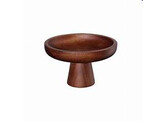 PLATEAU OP VOET DIA 15XH8CM ACACIA