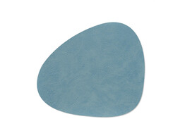 TABLEMAT CURVE 37X44CM HIPPO LIGHT BLUE