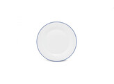 BASIC WHITE BLUE RIM PLAT BORD 27CM