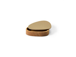 OAK CURVE WOOD BOX/LID NATURE/NUPO KHAKI