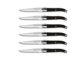 COUTEAU A STEAK LAGUIOLE ABS GRAPHITE NOIR SET 6 PCS