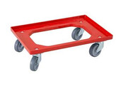 DOLLY 600X400MM 4 RUBBER ZWENKWIELEN / GEGALV.VORKEN