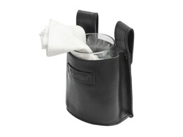 GLADIATOR POCHE POUR LAVETTE CUIR NOIR LOOP