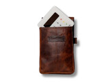 GLADIATOR POCHE CUIR MARRON B14.5XH17XD3CM