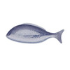 PLAT POISSON PETIT TERRECUITE BLEU 40X14CM