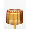 IL VEGA SMALL WHITE HEAD YELL.GOLD METAL H20XDIA10CM