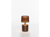 IL VEGA SMALL WHITE HEAD YELL.GOLD METAL H20XDIA10CM