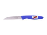 HERDERMESJE INOX / HANDVAT PLASTIEK BLAUW