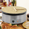 ELEKTRISCHE PANNENKOEKENPLAAT  DIA 400MM  GEEMAILLEERD 