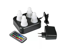 LED SET   OPLAADSTATION 4 STUKS