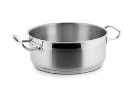 ECO CHEF KOOKPOT LAAG MET DEKSEL DIA16 X H8CM INDUCTIE