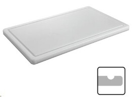 PLANCHE A DECOUPER AVEC RAINURE BLANC 60X35X2CM
