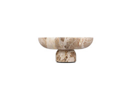 OPUS BEIGE MARMER SIERSCHAAL OP VOET 25.5XH5CM