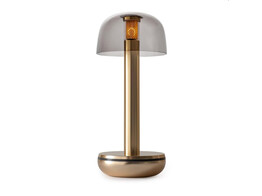 TWO TABLE LIGHT GOLD PC SMOKED